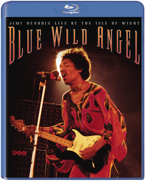 DVD cover for Blue Wild Angel: Jimi Hendrix Live at the Isle of Wight.