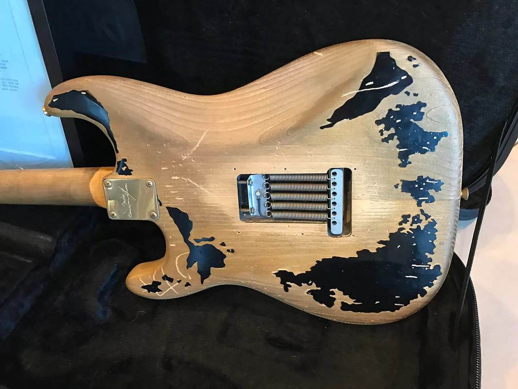 Back of a Custom Shop Black1 reissue