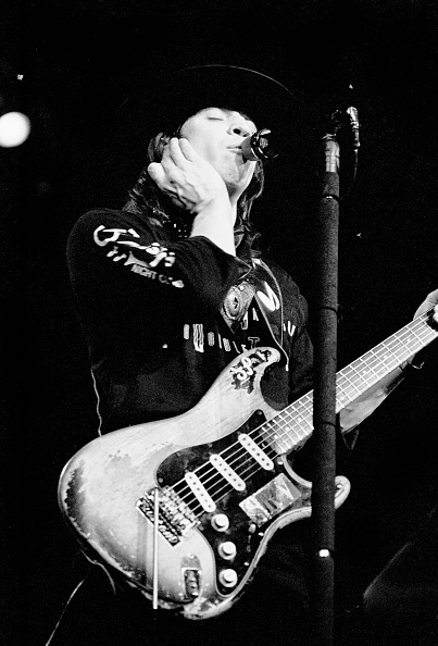 Stevie Ray Vaughan performing, early 1980s