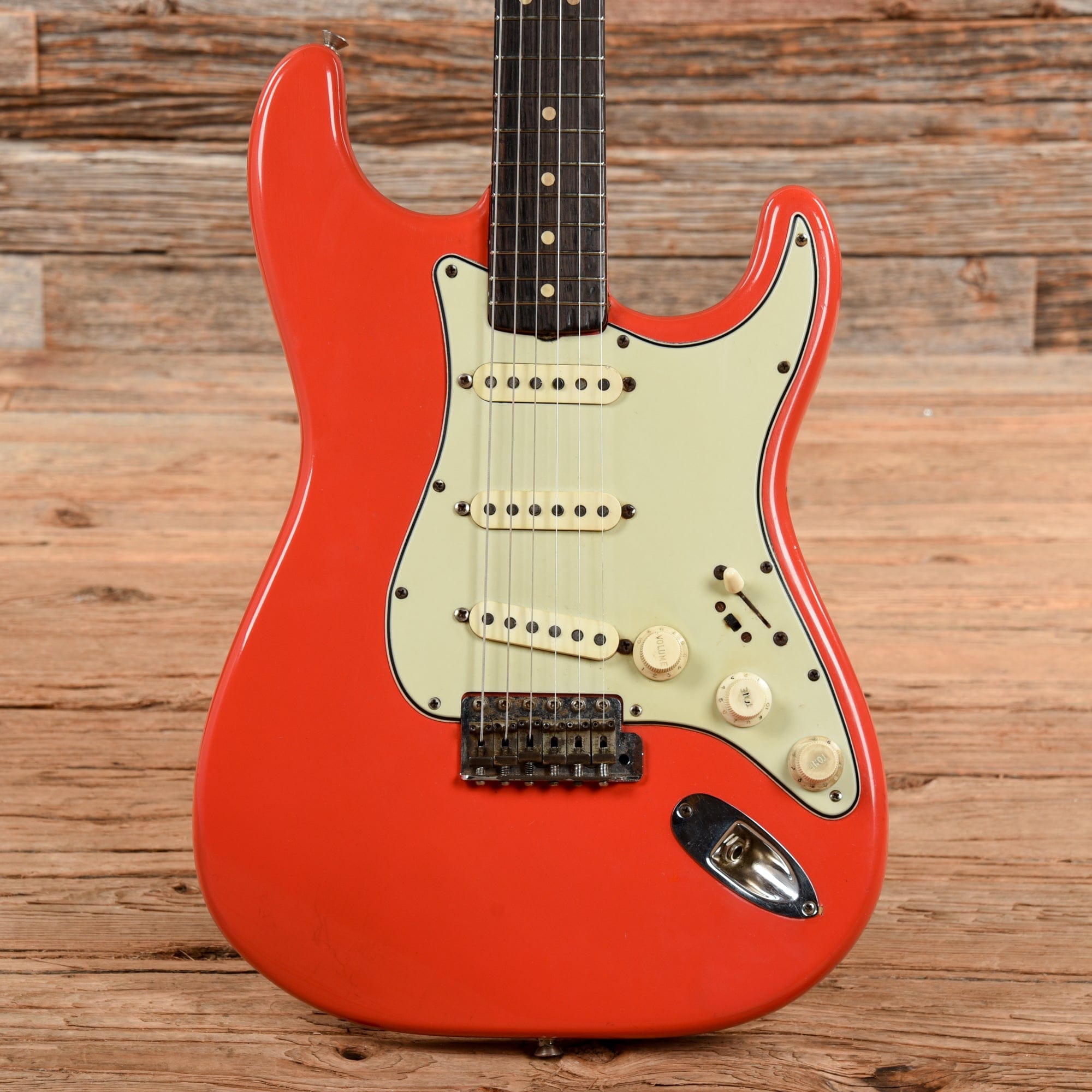 1964 Fender Stratocaster in Fiesta Red over Sunburst