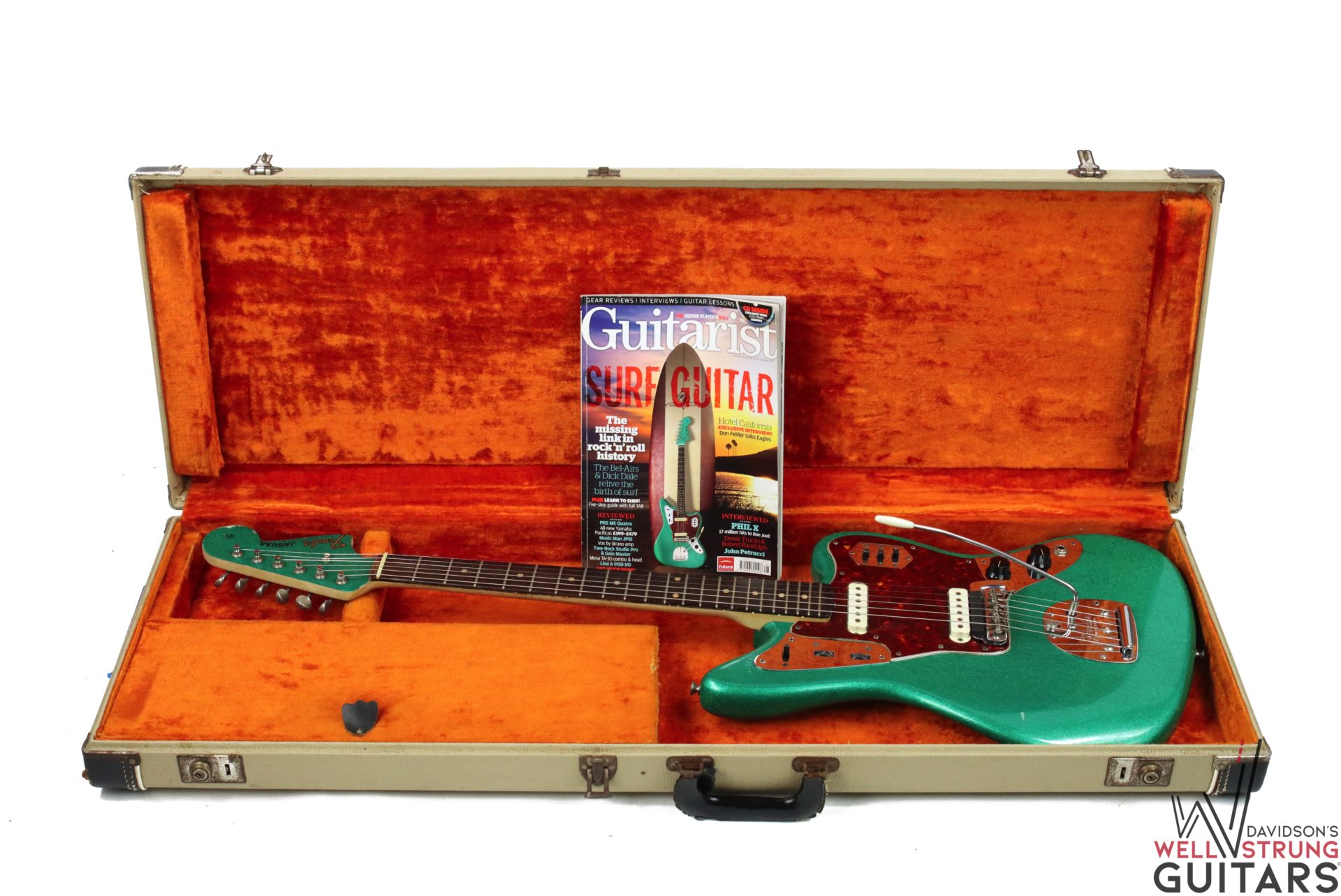 Vintage Fender Jaguar with matching headstock, in case